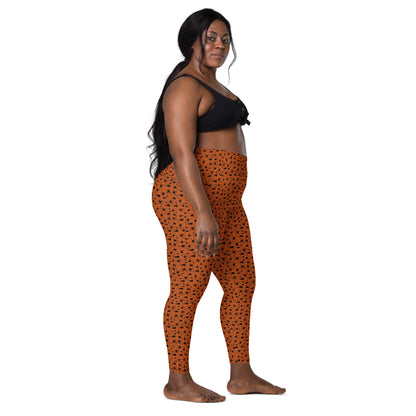 KILLER SPIDERS on Orange - Leggings with Pockets