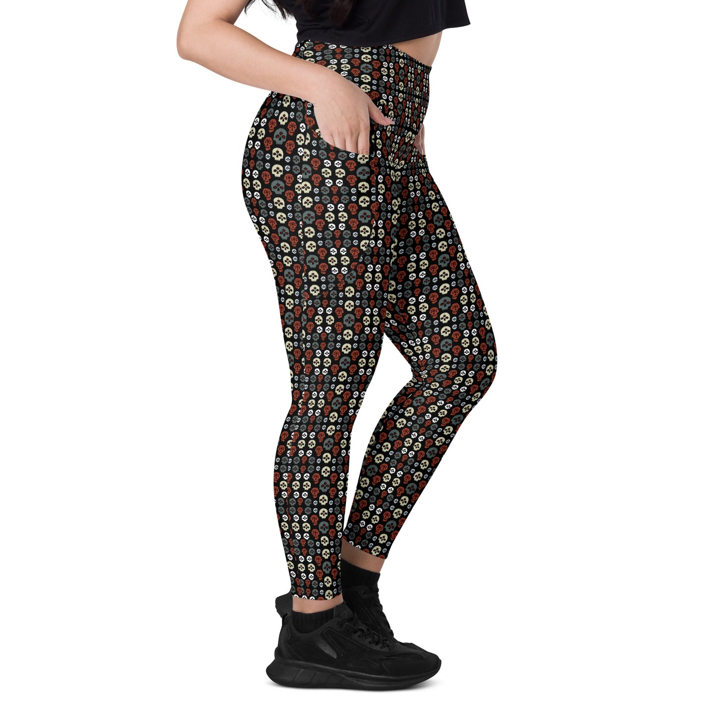 MAELSTROM SKULLS - Leggings with Pockets