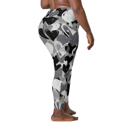 CAMO HEARTS - Leggings with Pockets