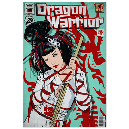 DRAGON WARRIOR COMIC METAL PRINT