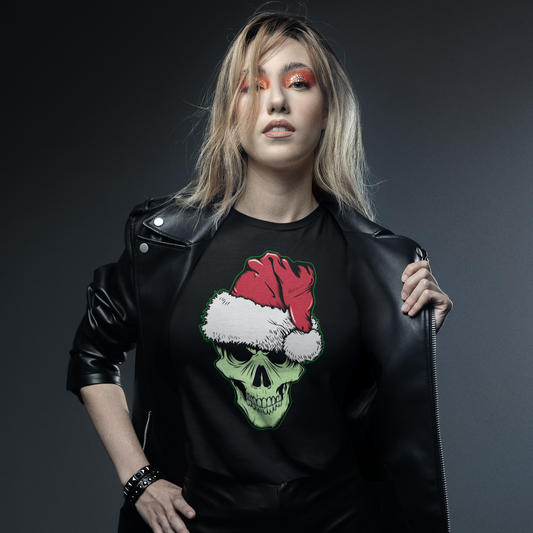 SANTA SKULL TEE