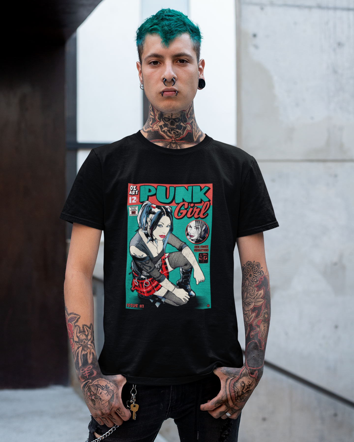 PUNK GIRL COMIC TEE