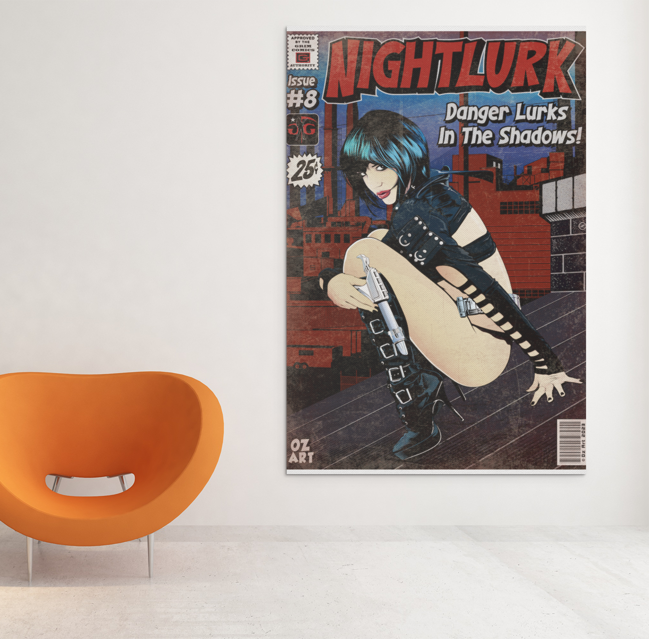 NIGHTLURK COMIC METAL PRINT