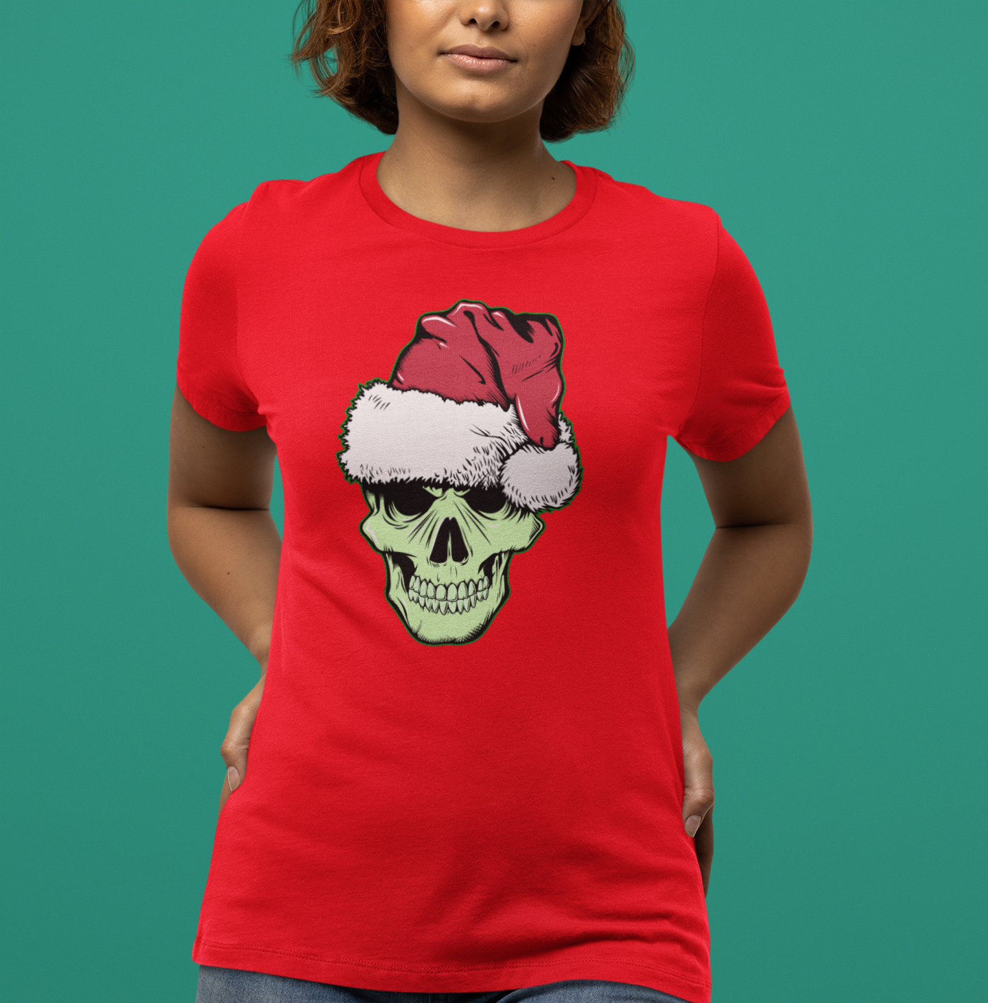 SANTA SKULL WOMEN'S TEE