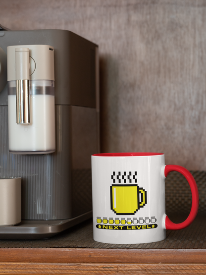 8bit LEVEL UP MUG