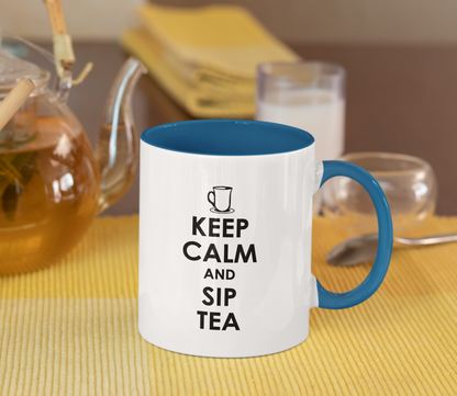 KEEP CALM AND SIP TEA MUG