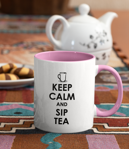 KEEP CALM AND SIP TEA MUG