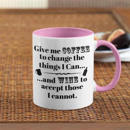 CHANGE AND ACCEPT WINE MUG