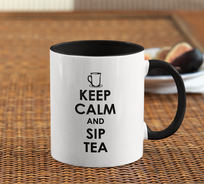 KEEP CALM AND SIP TEA MUG